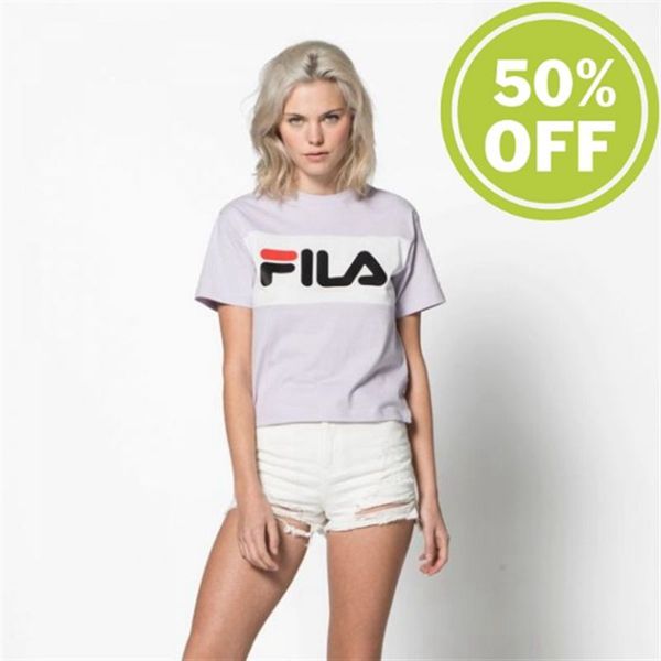 Camisetas Fila Mulher Roxo Verdes - Fila Allison Tee Classic Orchid Petal Portugal Online,BYPD-36948